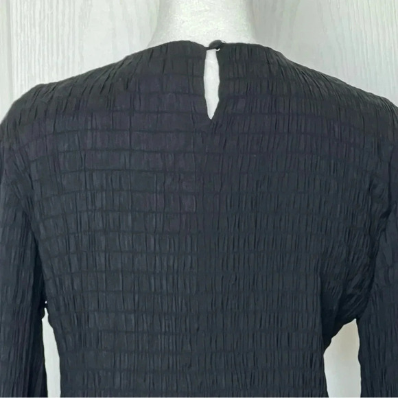 NWT Charlie Holiday Anthropology Isla Mini Dress Size 2 Black Textured - Picture 10 of 17